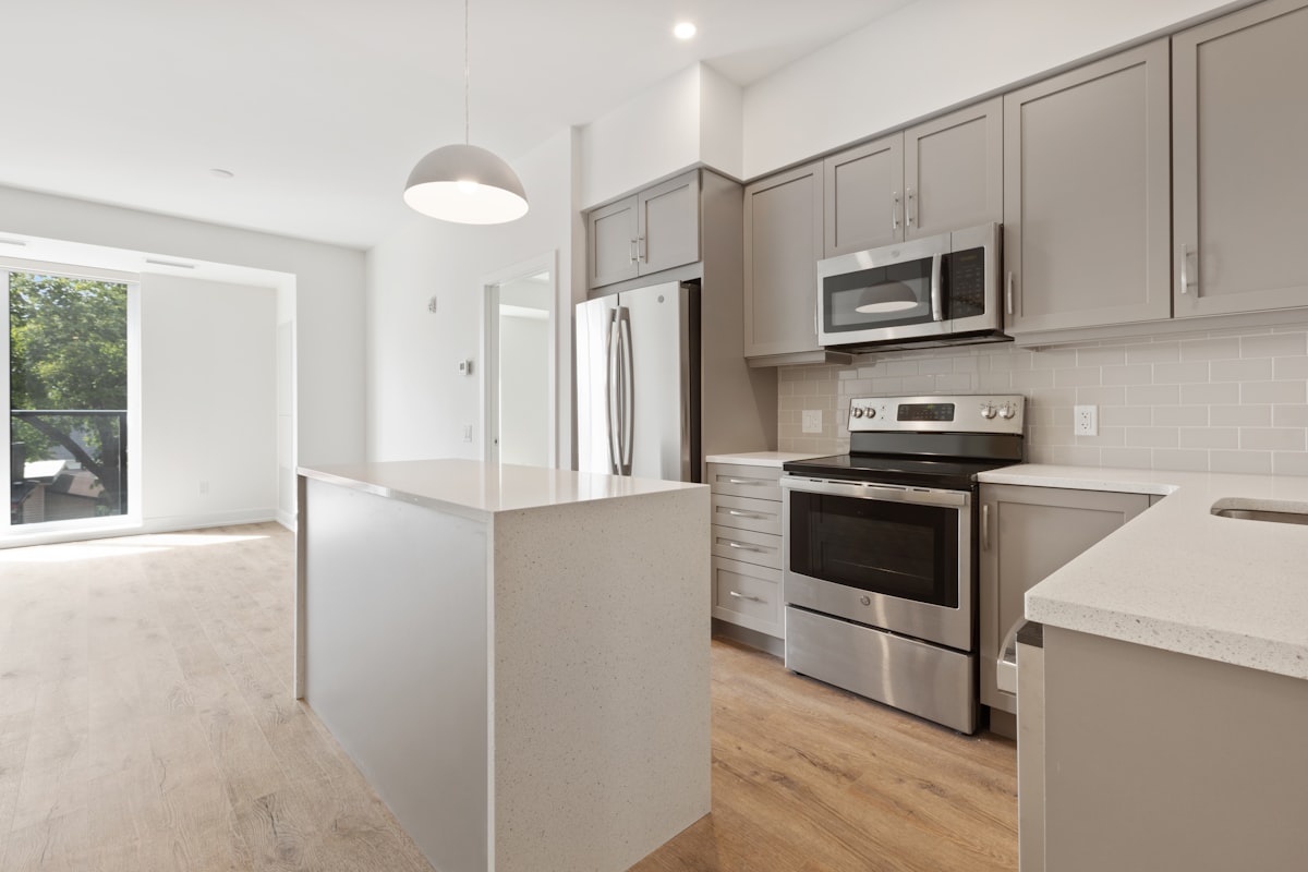Cuisine d'appartement rénové