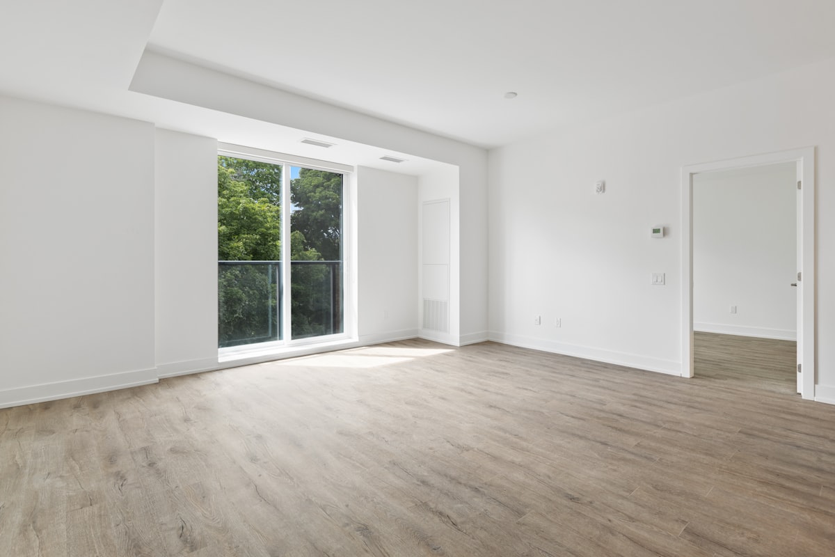Salon d'appartement rénové